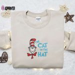 Dr Seuss Cat in the Hat Embroidered Shirt & Hoodie – Perfect Gift Idea!