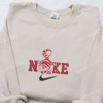 Cheshire Cat x Nike Christmas Embroidered Sweatshirt: Cartoon Shirt for Best Gift Ideas