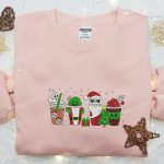 Nightmare Before Christmas Coffee Latte Shirt & Embroidered Hoodie: Perfect Family Gifts