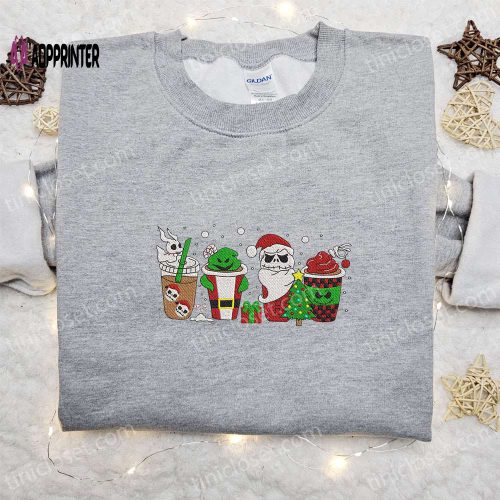 The Simpsons Family Christmas Embroidered Shirt & Hoodie: Festive Cartoon Apparel