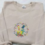 The Simpsons Family Christmas Embroidered Shirt & Hoodie: Festive Cartoon Apparel