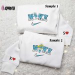 Adorable Smurfs Embroidered Couples Shirts: Perfect Match for Fun & Style!