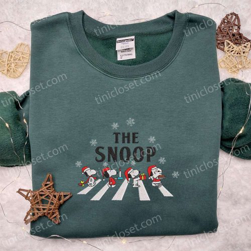 Snoop The Beatles Christmas Shirt & Hoodie: Perfect Family Gifts – Cartoon Embroidered Best Holiday Present