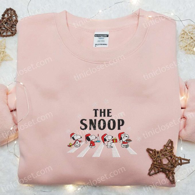 Snoop The Beatles Christmas Shirt & Hoodie: Perfect Family Gifts – Cartoon Embroidered Best Holiday Present