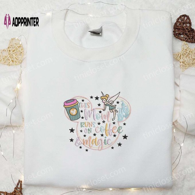 Mom s Magic & Coffee Embroidered Shirt: Perfect Mother’s Day Hoodie Gift