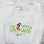 Disney Characters Embroidered Shirt – Tiana x Nike Cartoon Design Custom Nike T-shirt