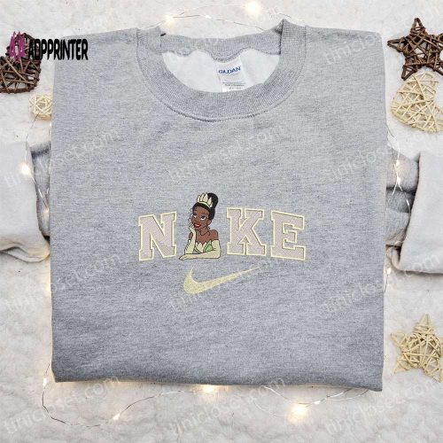 Disney Princess Embroidered Tiana x Nike Shirt & Hoodie: Best Family Gifts