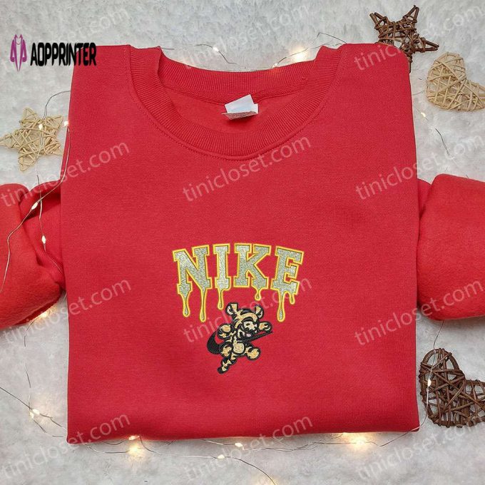 Tigger x Nike Embroidered Shirt Disney Characters Hoodie Nike Inspired Sweatshirt