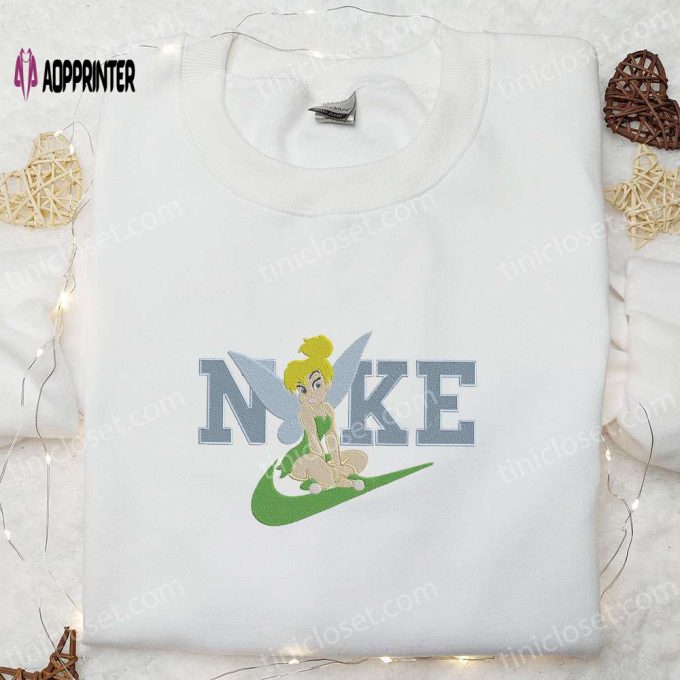 Tinkerbell x Nike Embroidered Shirt & Peter Pan Cartoon Hoodie: Perfect Gift Ideas for Girls