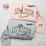 Tom And Jerry x Nike Embroidered Shirt Hoodie & Sweatshirt: Cartoon Couple Collection