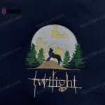 Twilight Embroidered Sweatshirt & Vintage Moon Forks Hoodie: Perfect Gifts for Twilight Saga Fans