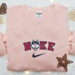 UConn Huskies x Nike Embroidered Shirt & Hoodie: NCAA Sports Gear Perfect Gift Idea