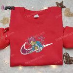 Dragon Ball Vegeta x Nike Hoodie & Embroidered Shirts Anime-Inspired Nike Swoosh Apparel