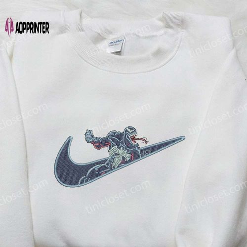 Wanda Fairywinkle x Nike Swoosh Hoodie: Fairly OddParents & Nike Inspired Embroidered Shirt