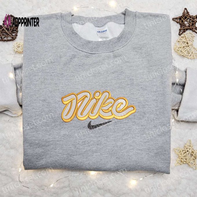 Vintage Nike Logo Embroidered Shirt & Hoodie: Best Family Gifts