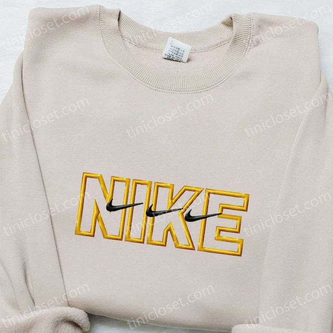 Vintage Retro Nike Swoosh Embroidered Shirt – Nike Inspired Gift for Family