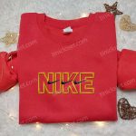 Vintage Retro Nike Swoosh Embroidered Shirt – Nike Inspired Gift for Family