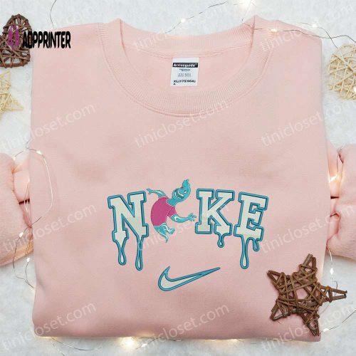 Stitch Xmas x Nike Embroidered Shirt Disney Characters Hoodie Christmas Sweatshirt