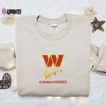 Washington Commanders Nike Swoosh Drip Embroidered Shirt & NFL Sports Hoodie: Best Fandom Gift Ideas