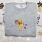 Disney Winnie The Pooh & Piglet Embroidered Shirt & Hoodie: Forever Friends Gift