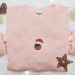 Santa Hat Embroidered Hoodie & Christmas T-shirt: Best Wine Glass Gift Ideas