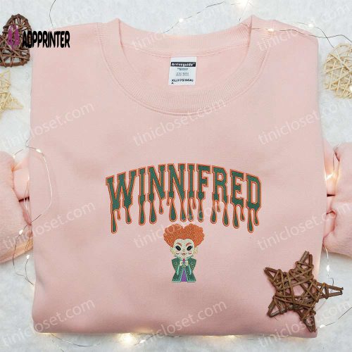 Winifred Sanderson Embroidered Sweatshirt – Halloween Movie Shirt Best Gift Ideas