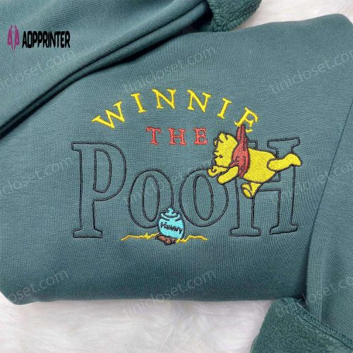 Disney Winnie Pooh Embroidered Sweatshirt: Best Family Gift