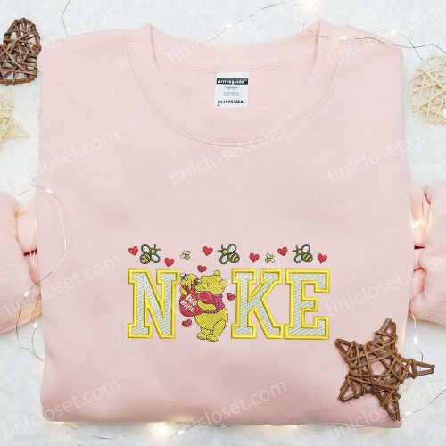 Valentine Embroidered Shirt & Hoodie: Winnie The Pooh Be Mine x Nike Disney Characters – Shop Now!