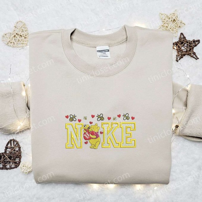 Valentine Embroidered Shirt & Hoodie: Winnie The Pooh Be Mine x Nike Disney Characters – Shop Now!