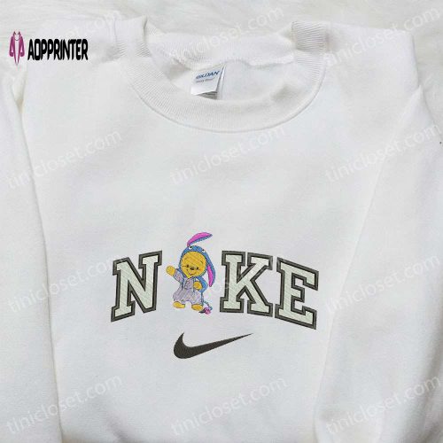 Winnie The Pooh x Nike Embroidered Shirt & Disney Characters Hoodie Nike Inspired Sweatshirt