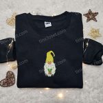 Cute Winter Gnome Smile Embroidered Sweatshirt – Best Christmas Gift Ideas for Family