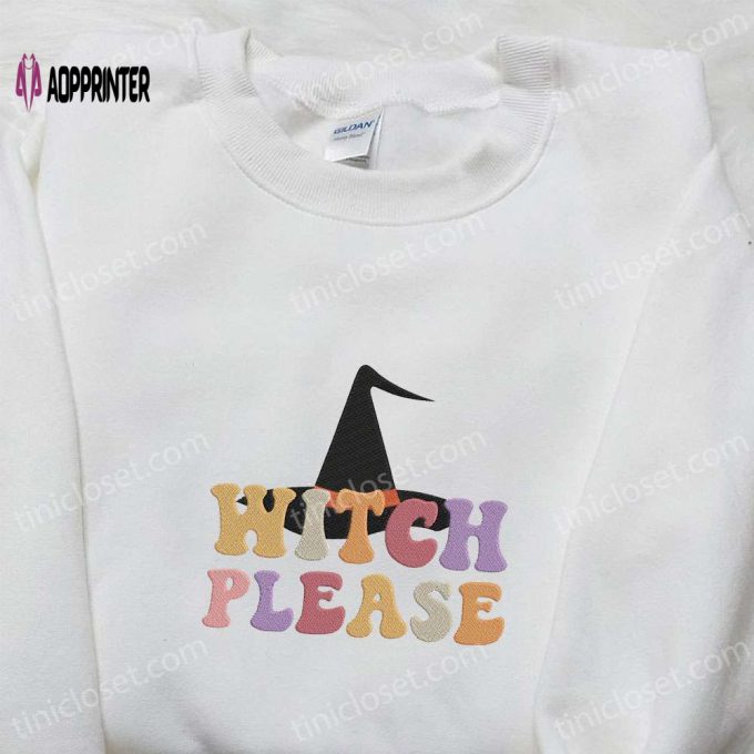 Spooktacular Witch Please Retro Halloween Sweatshirt & Hoodie: Best Gift for Halloween