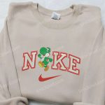 Yoshi x Nike & Mario Embroidered Shirts Custom Nike Embroidery