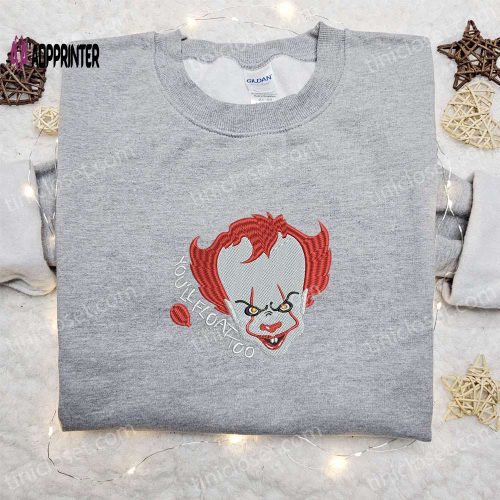 Spooky Zombie Mouth Embroidered Sweatshirt – Perfect Halloween Gift Idea!