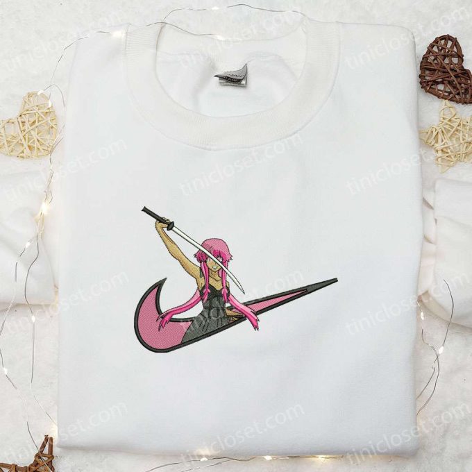 Yuno Gasai Future Diary Anime Shirt: Embroidered Design for Cosplay & Fans