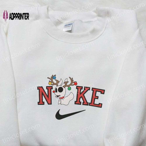 Oogie Boogie x Nike Christmas Light Sweatshirt: Movie Merry Christmas Embroidered Shirt – Best Gift Ideas