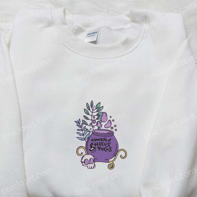 Halloween Embroidered Sweatshirt: Bunch of Hocus Pocus Hoodie Best Gifts