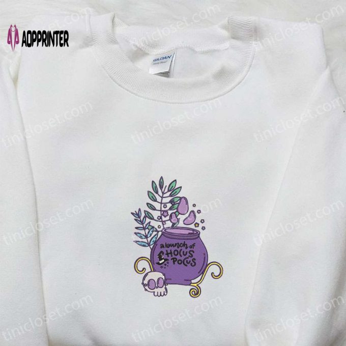 Spooky Hocus Pocus Embroidered Sweatshirt: Best Halloween Gift!