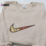 Aang Nike Swoosh & Avatar Cartoon Embroidered Shirt: Trendy & Unique Apparel