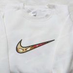 Aang Nike Swoosh & Avatar Cartoon Embroidered Shirt: Trendy & Unique Apparel