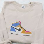 Air Jordan 1 x Nike Embroidered Sweatshirt & T-Shirt: Best Family Gift Ideas