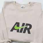 Air x Swoosh Embroidered Sweatshirt – Nike Inspired Shirt Perfect Family Gift