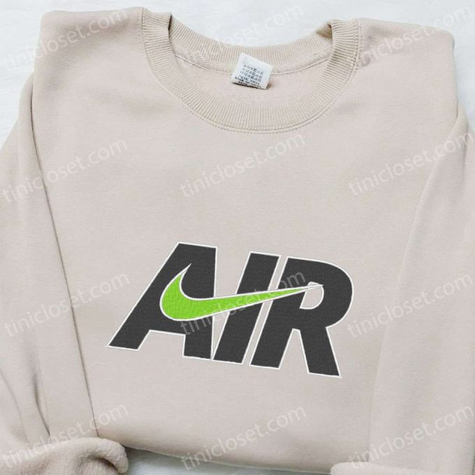 Air x Swoosh Embroidered Sweatshirt – Nike Inspired Shirt Perfect Family Gift