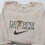 Airedale Terrier x Nike Embroidered Shirt: Custom Animal Design for Fashionable Nike Lovers