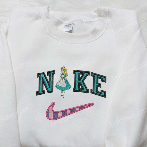 Disney Alice x Nike Embroidered Shirt: Alice in Wonderland Inspired Disney Shirt