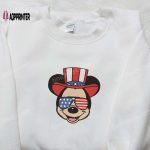 America Mickey Embroidered Shirt: Best Patriotic Disney Shirt