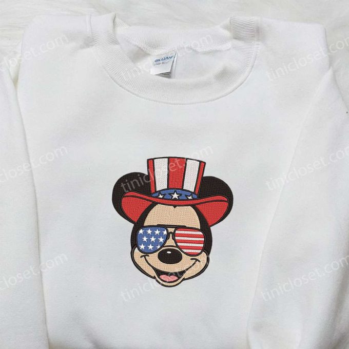 America Mickey Embroidered Shirt: Best Patriotic Disney Shirt