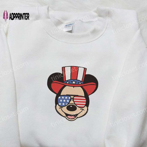 America Mickey Embroidered Shirt: Best Patriotic Disney Shirt