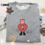 American Bad Bunny Embroidered Shirt: Best Patriotic Shirt for National Day Gifts