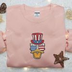 Disney Donald Duck Embroidered Shirt – American Theme With Glasses – Perfect National Day Gift